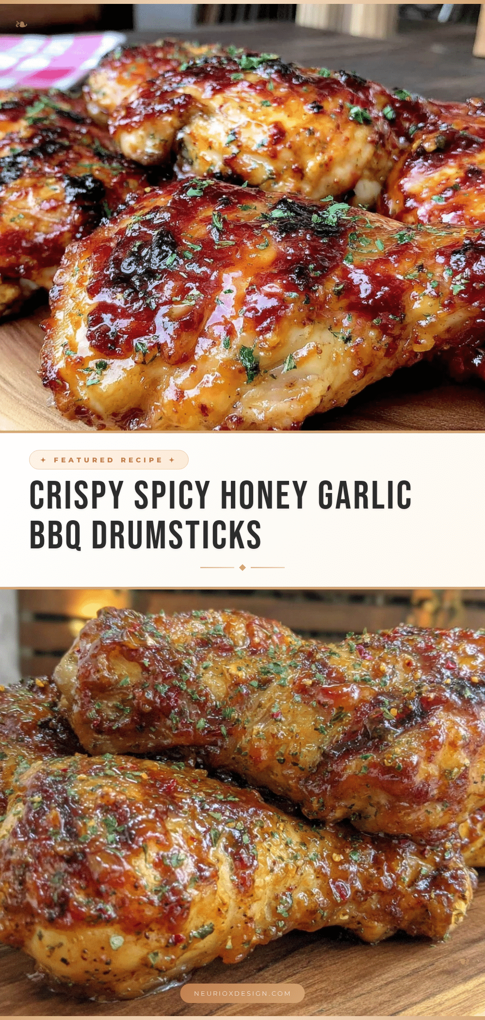 crispy spicy honey garlic bbq chicken drumsticks recipe