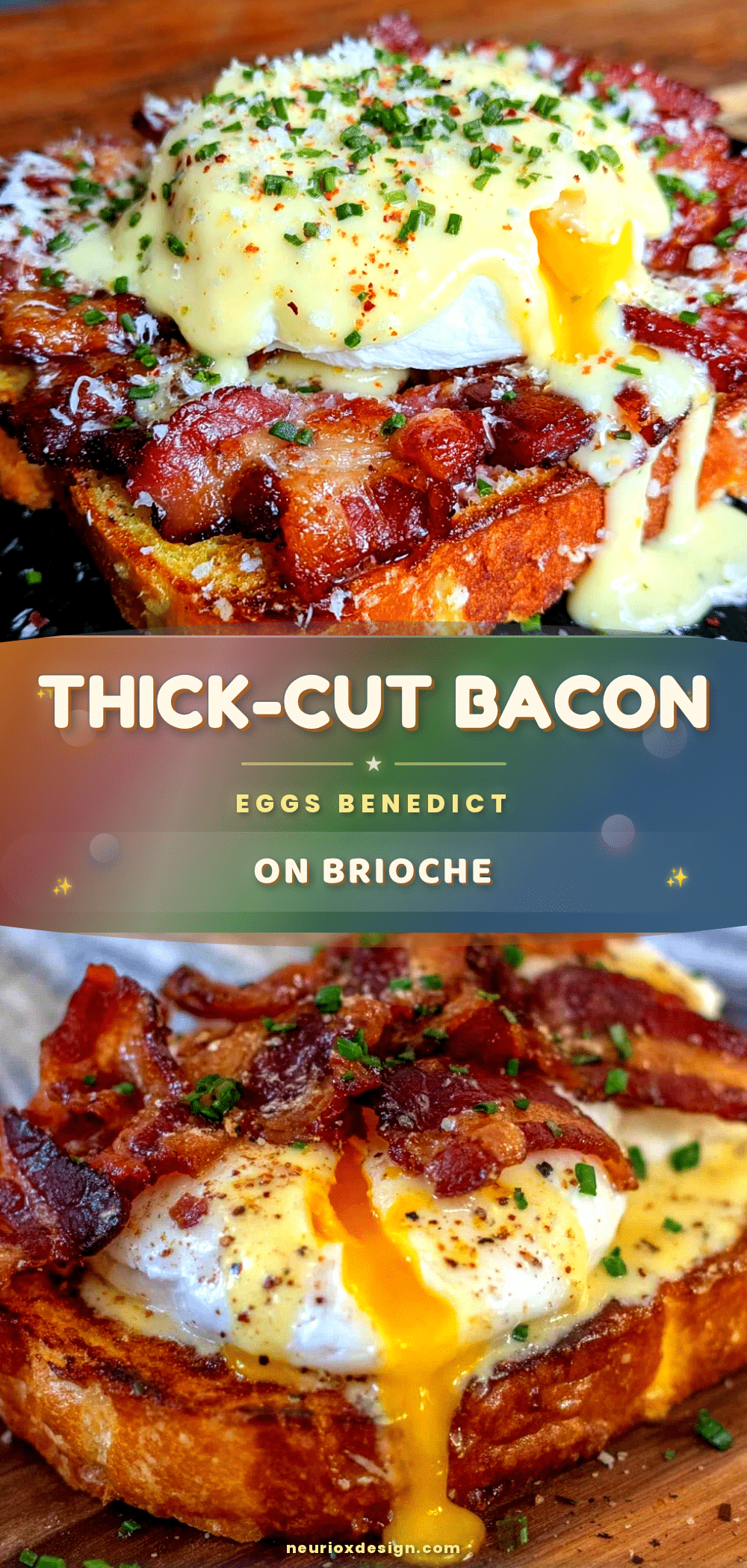 crispy thick-cut bacon eggs benedict recipe