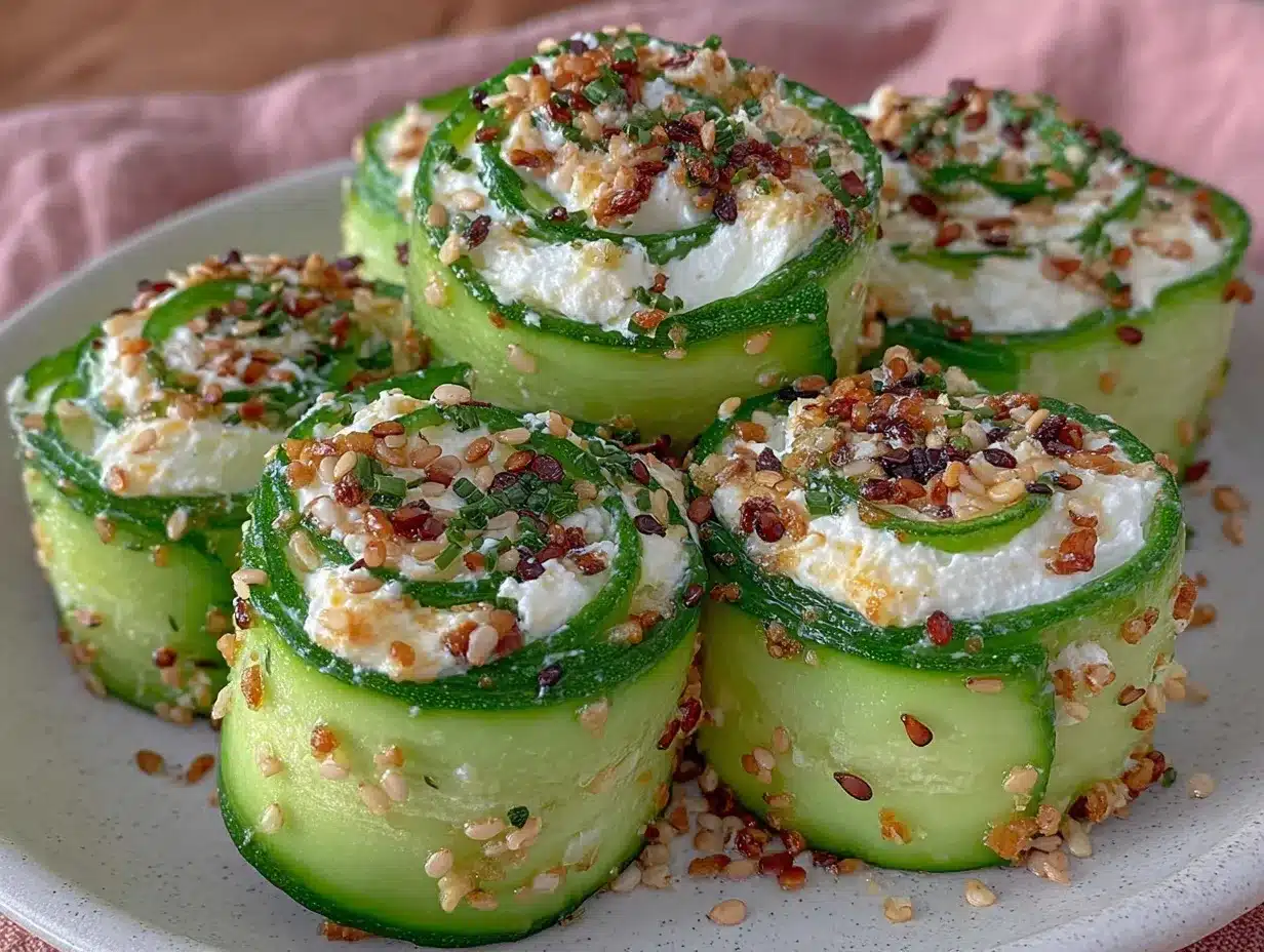 cucumber cream cheese roll-ups preparation steps