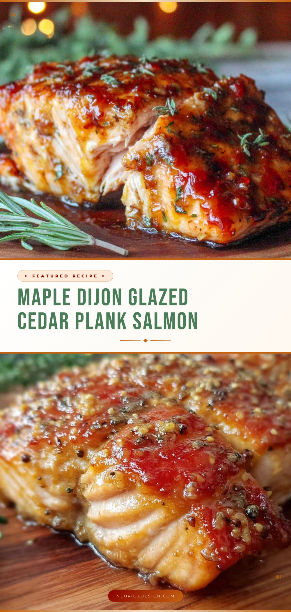 Dijon maple glazed salmon recipe