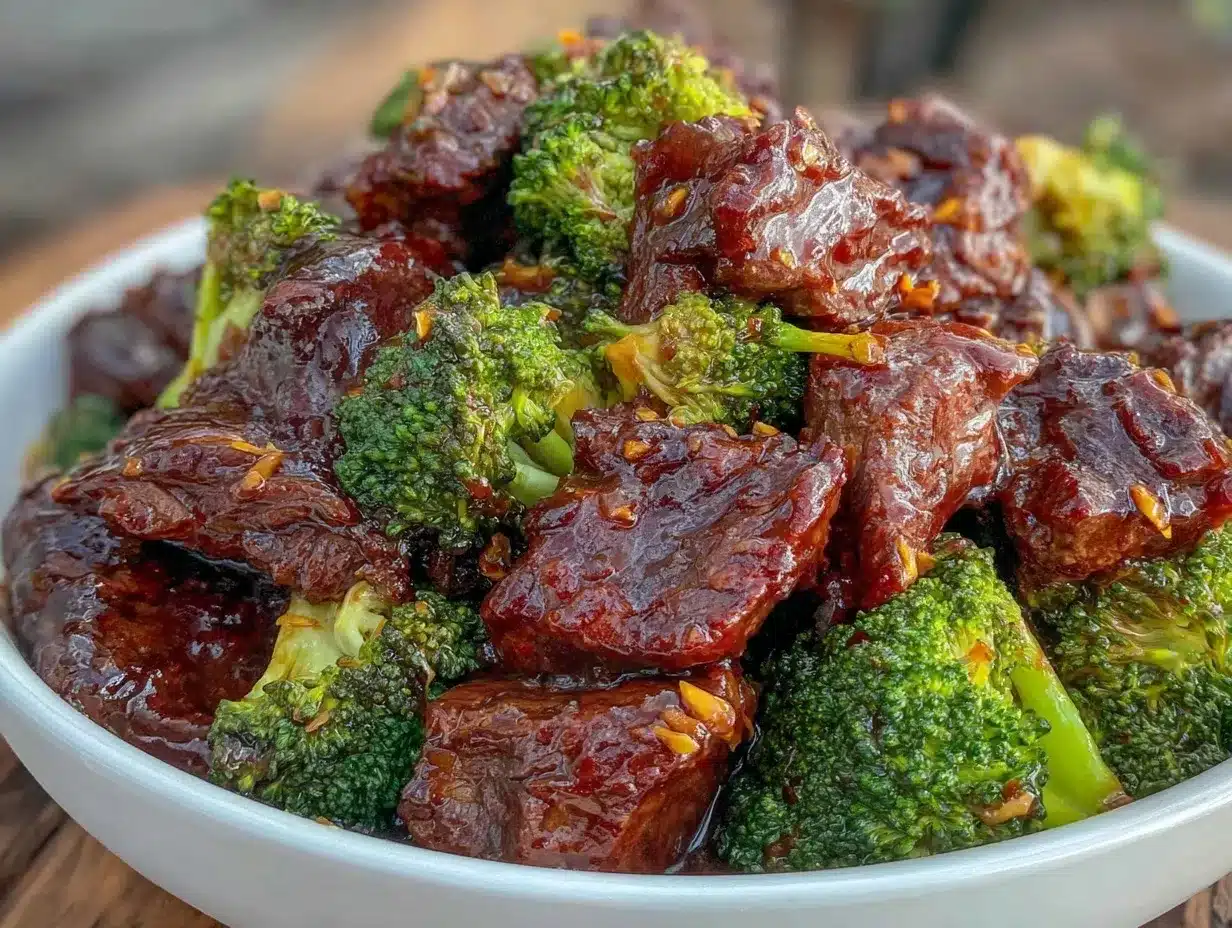 easy crockpot beef and broccoli preparation steps