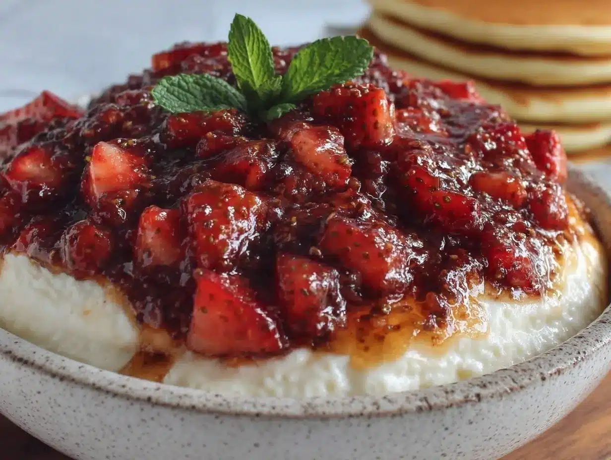 easy one-pot strawberry rhubarb compote preparation steps