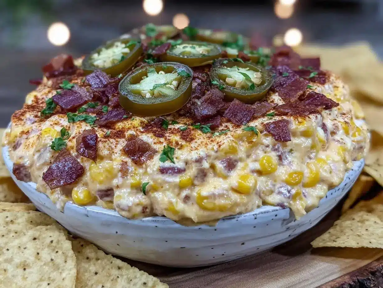 firecracker jalapeño cream cheese corn dip preparation steps