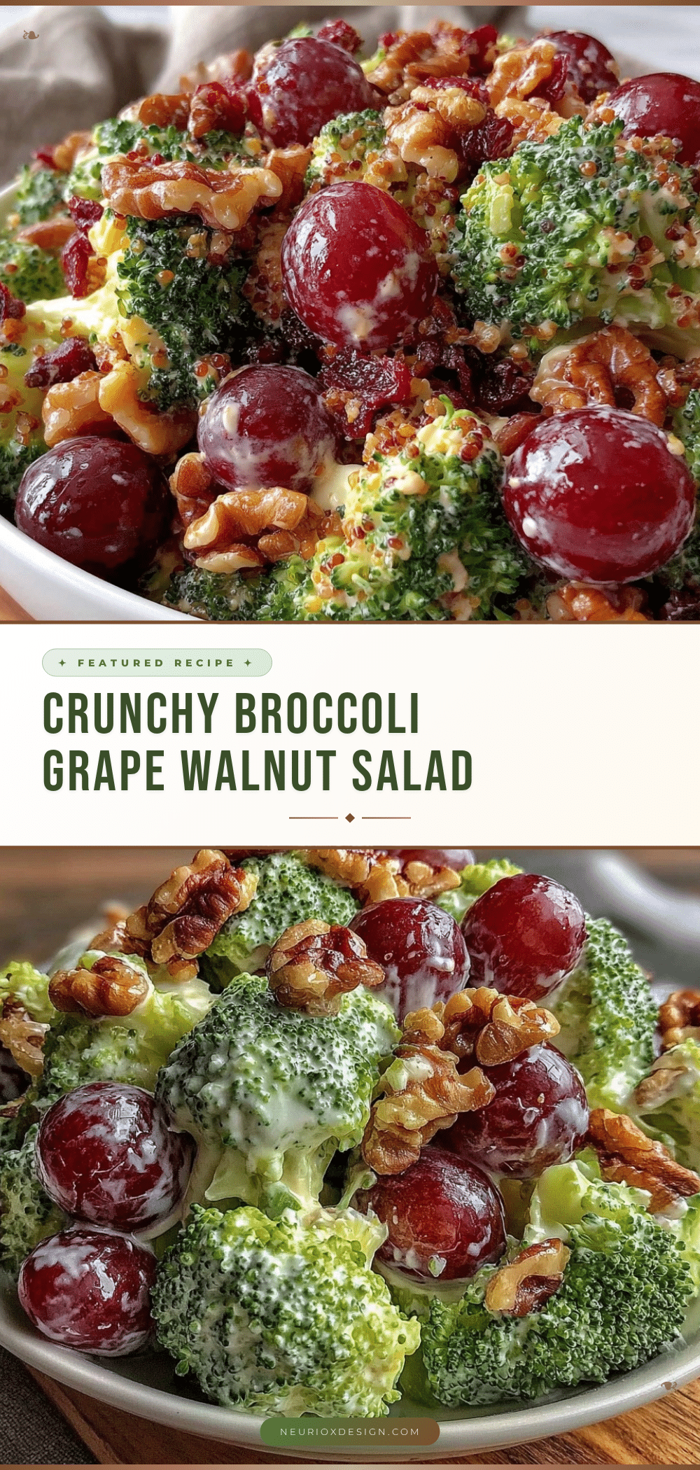 Fresh Broccoli Grape Walnut Salad recipe