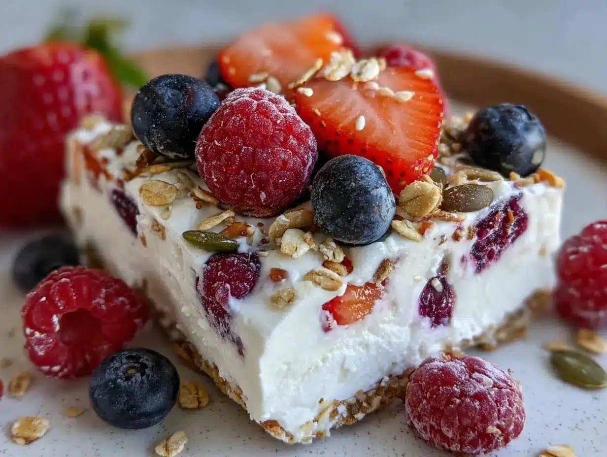 fresh frozen greek yogurt bark preparation steps