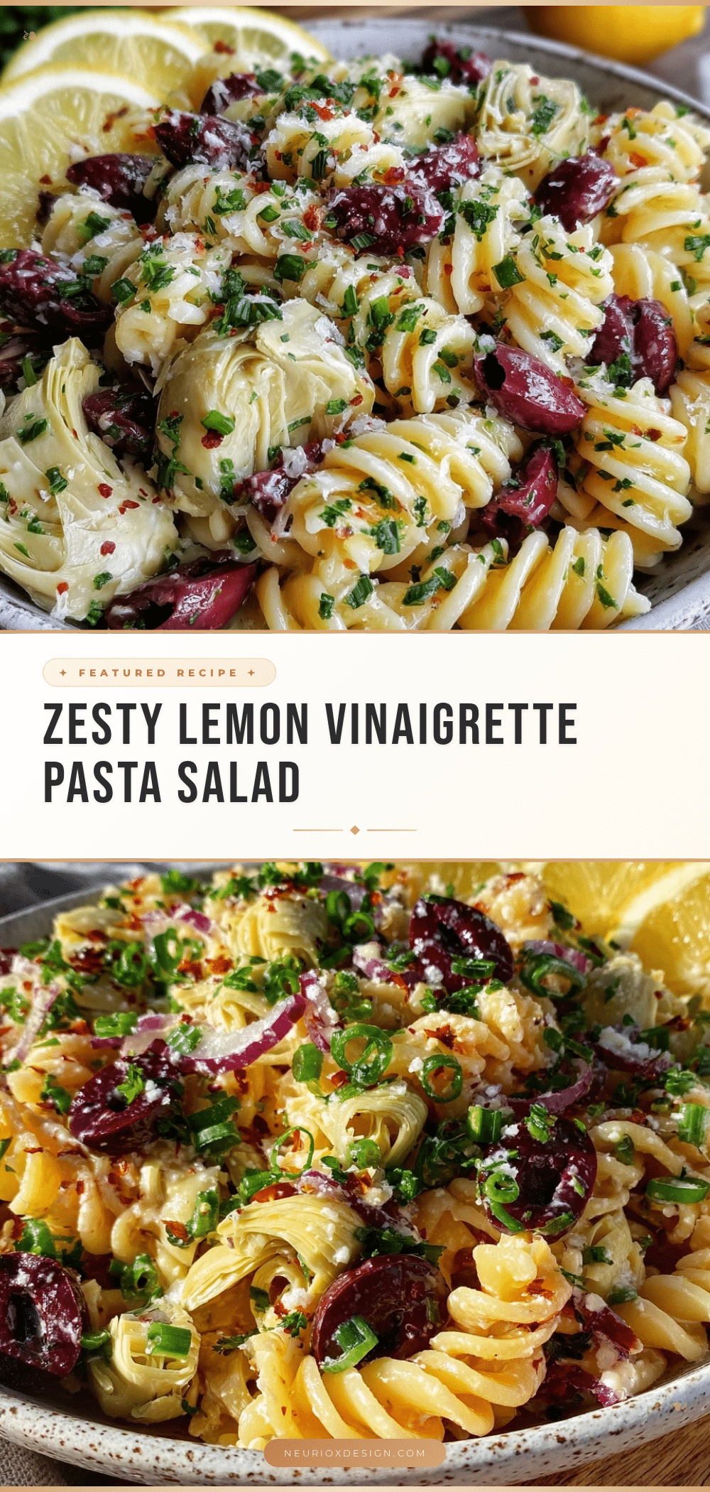 fresh lemon vinaigrette pasta salad recipe