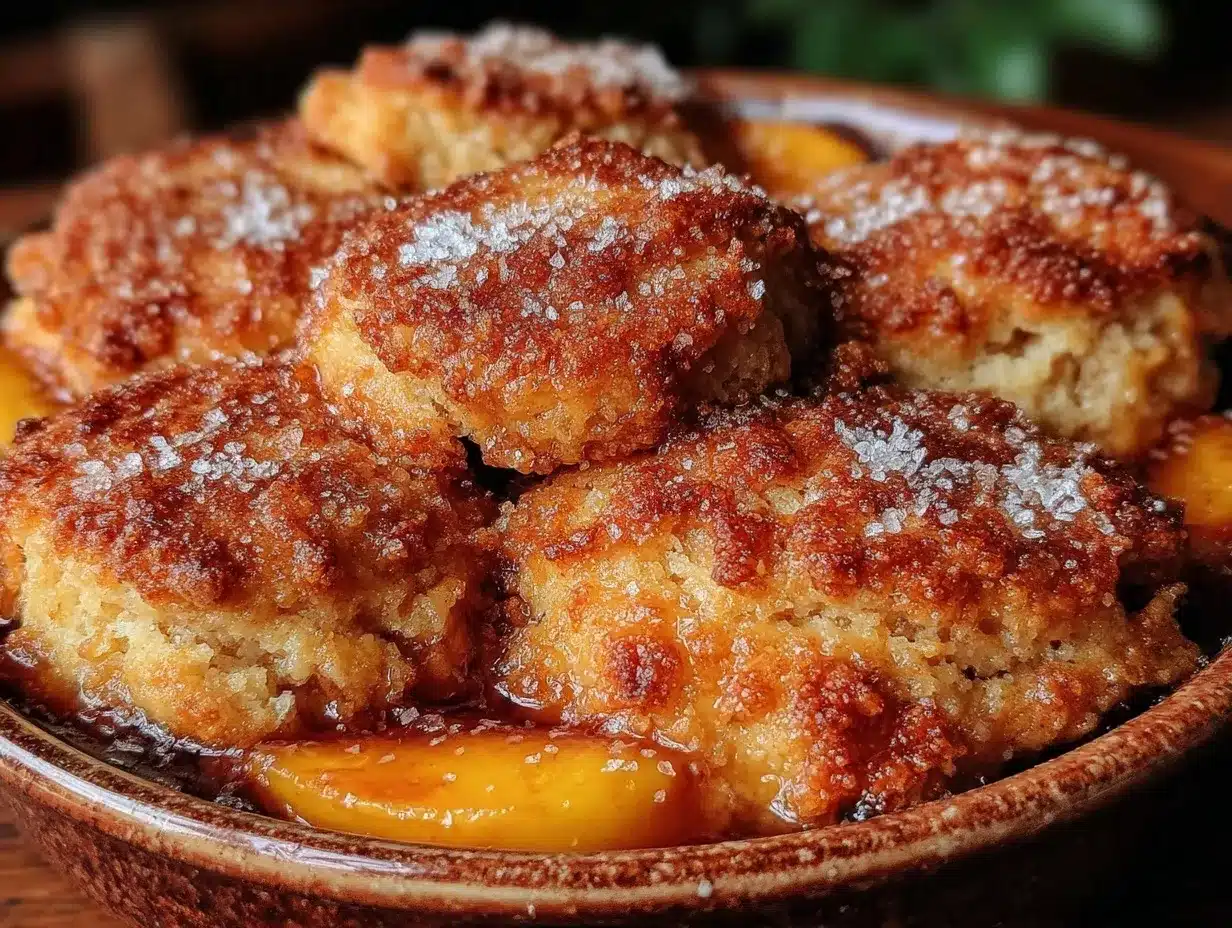 fresh peach cobbler preparation steps