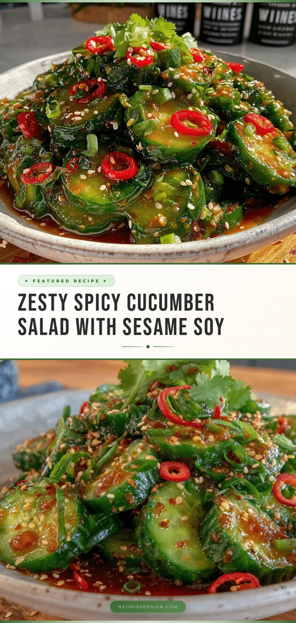 fresh spicy marinated cucumber salad recipe