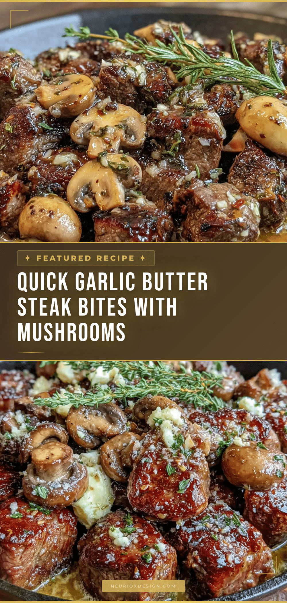 garlic butter steak bites recipe