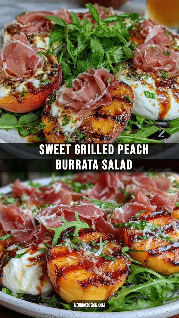 grilled peach and burrata salad recipe