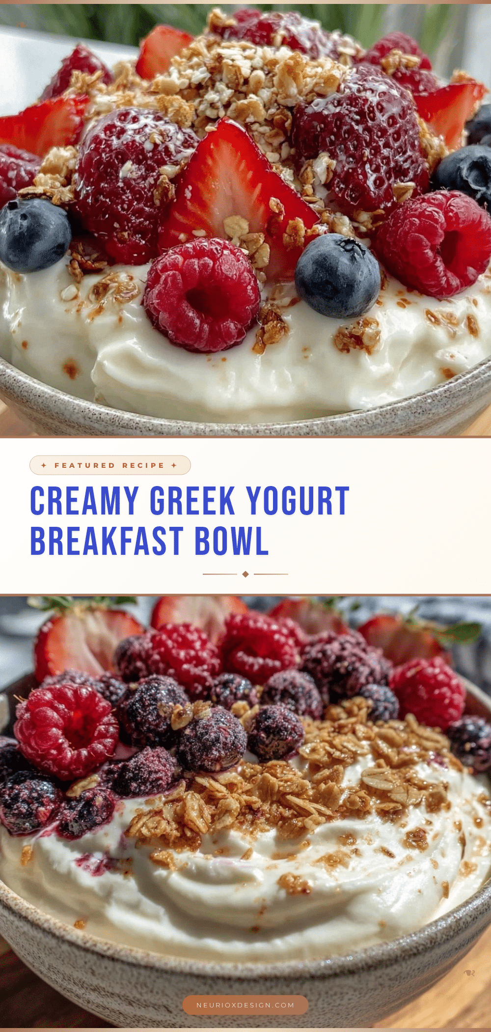 healthy greek yogurt breakfast bowl recipe