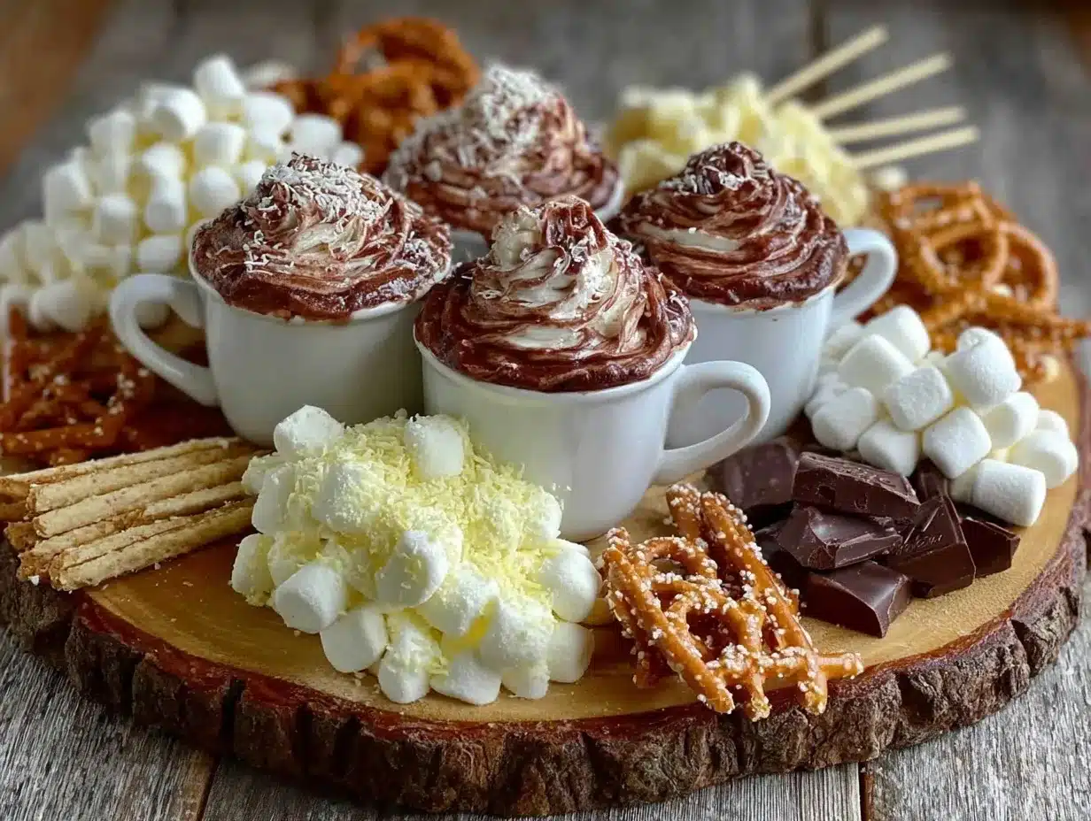 hot chocolate charcuterie board preparation steps