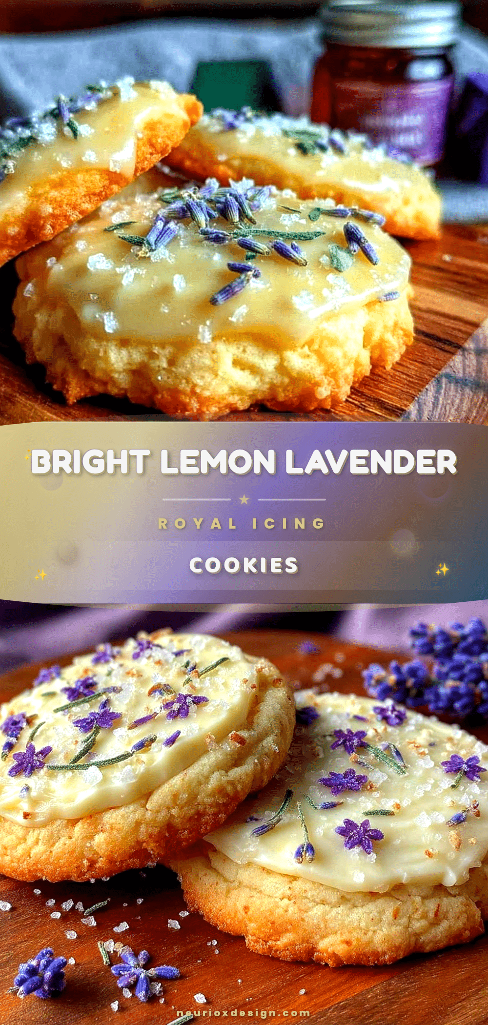 lemon lavender royal icing sugar cookies recipe