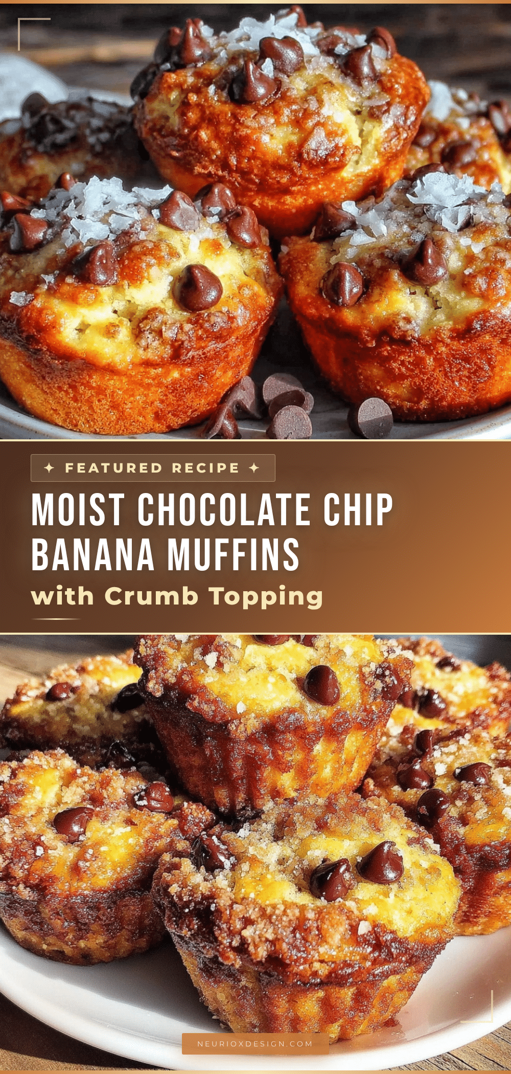 moist chocolate chip banana bread muffins recipe