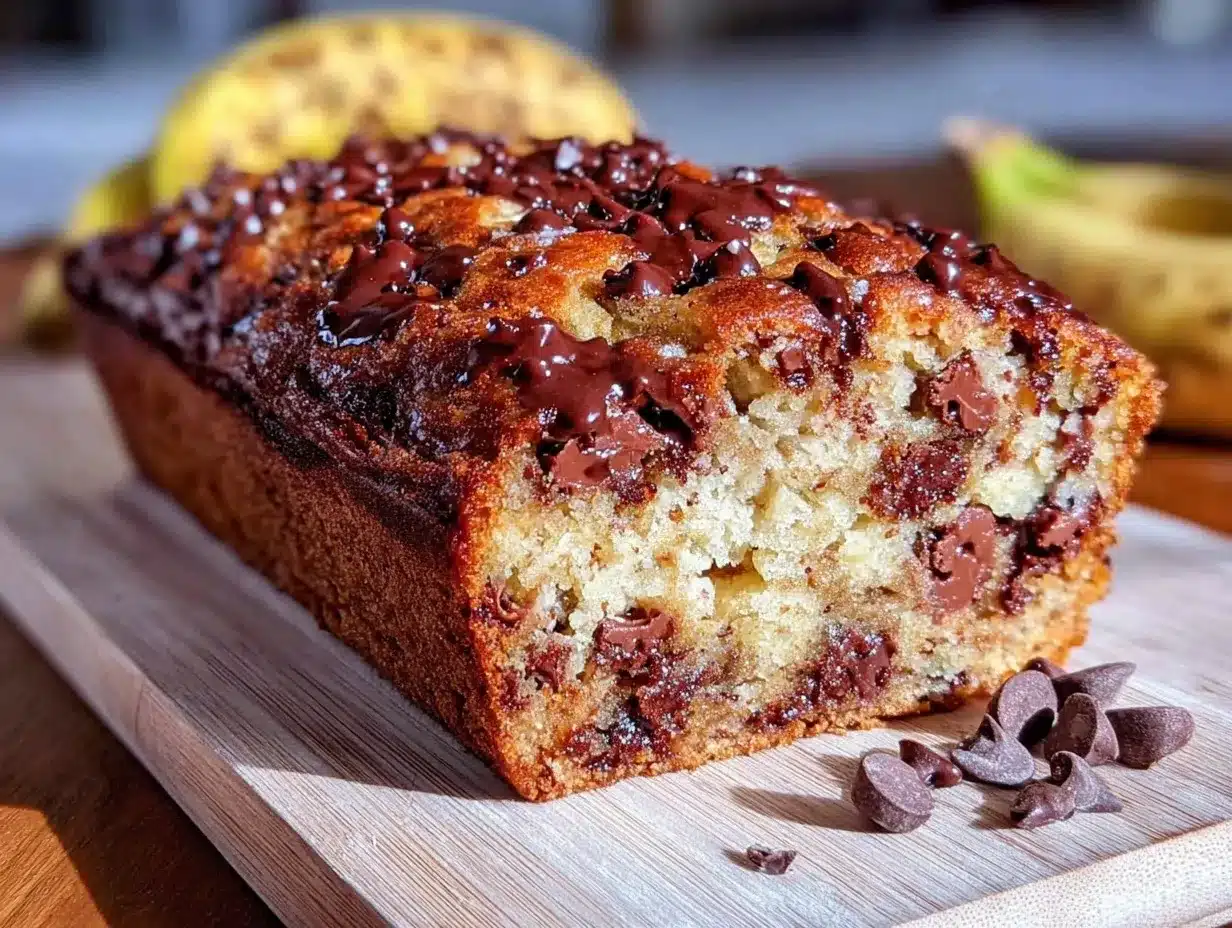 moist one-bowl chocolate chip banana bread recipe preparation steps