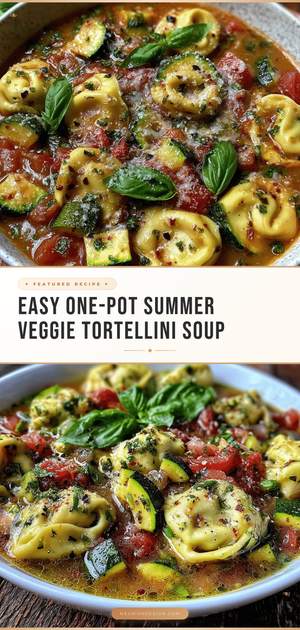 one-pot summer vegetable tortellini soup recipe