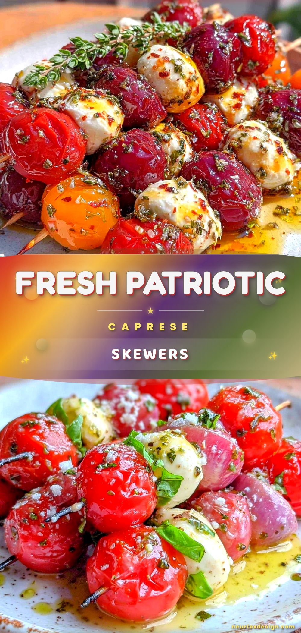 patriotic caprese skewers recipe