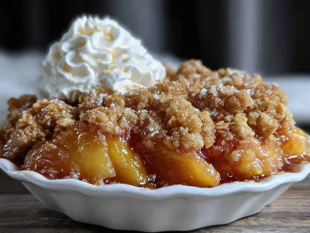 peach crisp recipe preparation steps