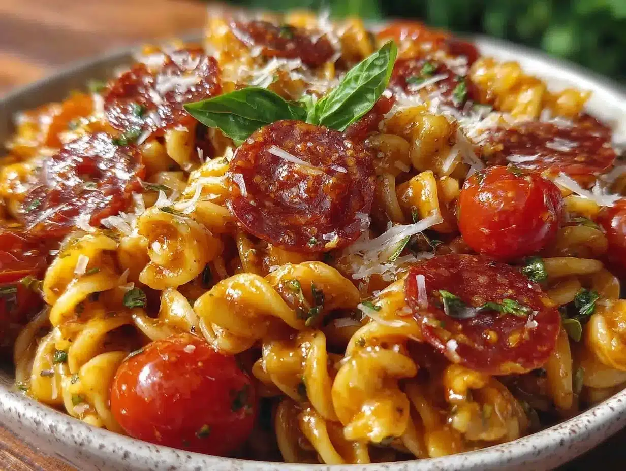 pizza pasta salad preparation steps