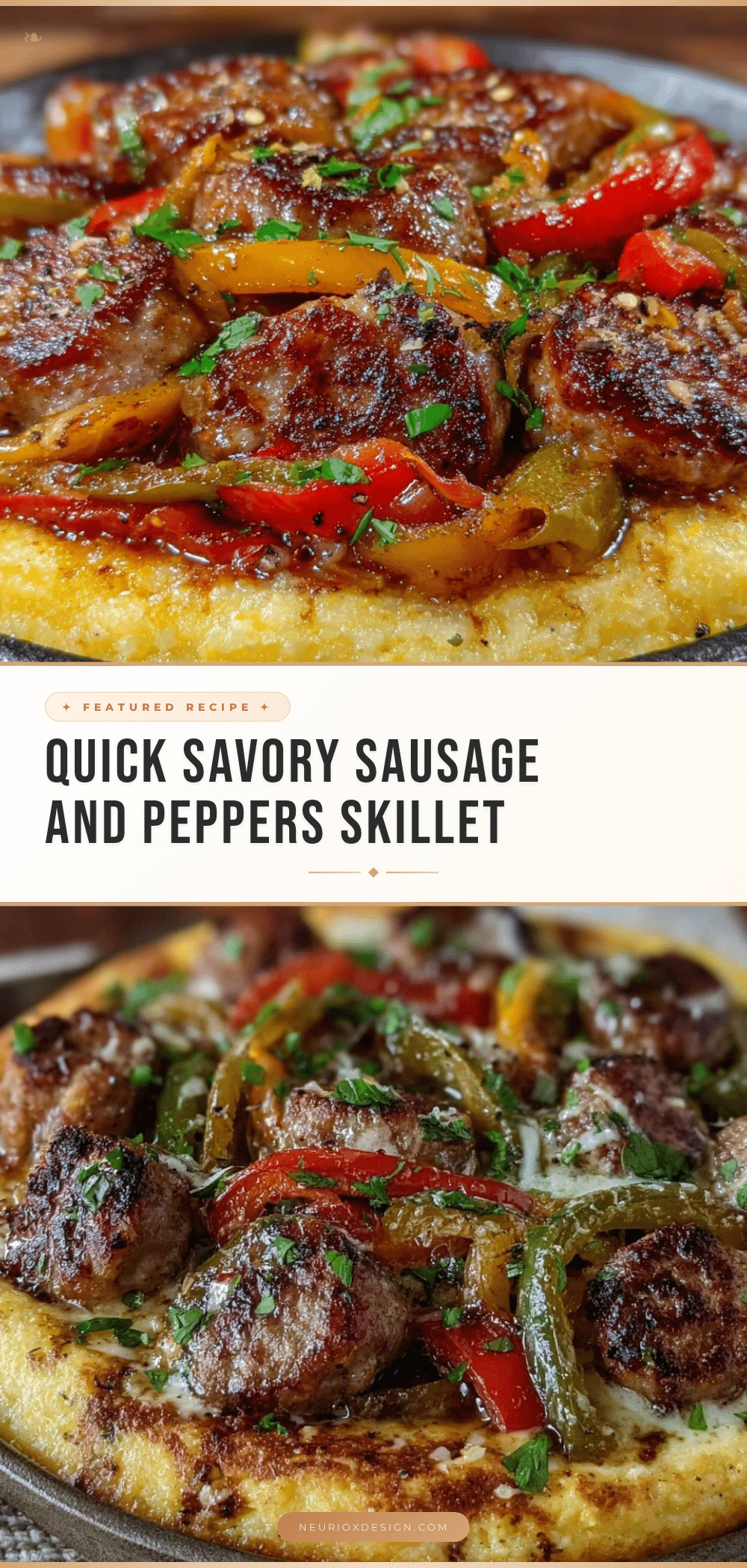 quick savory sausage and peppers skillet recipe