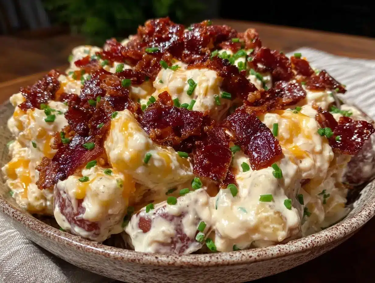 savory loaded baked potato salad preparation steps