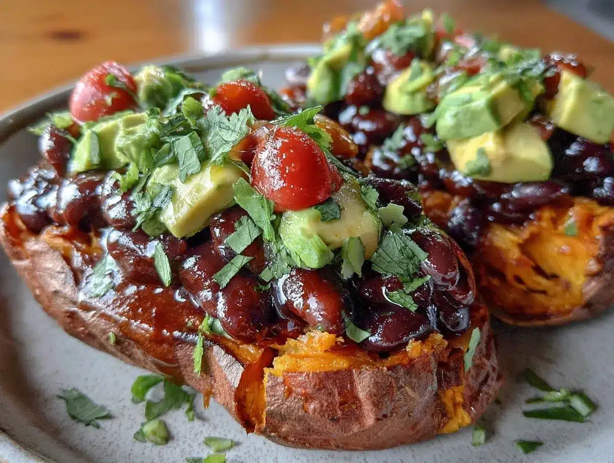 savory loaded sweet potato preparation steps