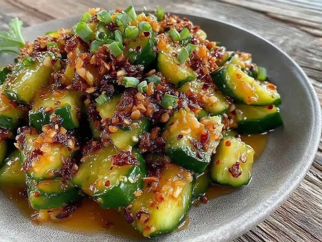 smashed cucumber salad preparation steps