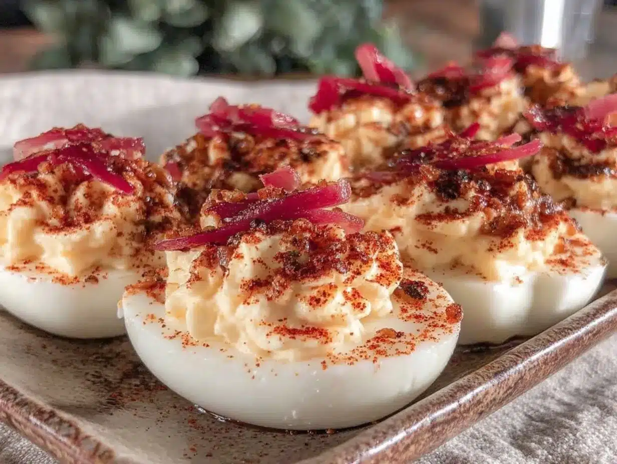 smoked paprika deviled eggs preparation steps