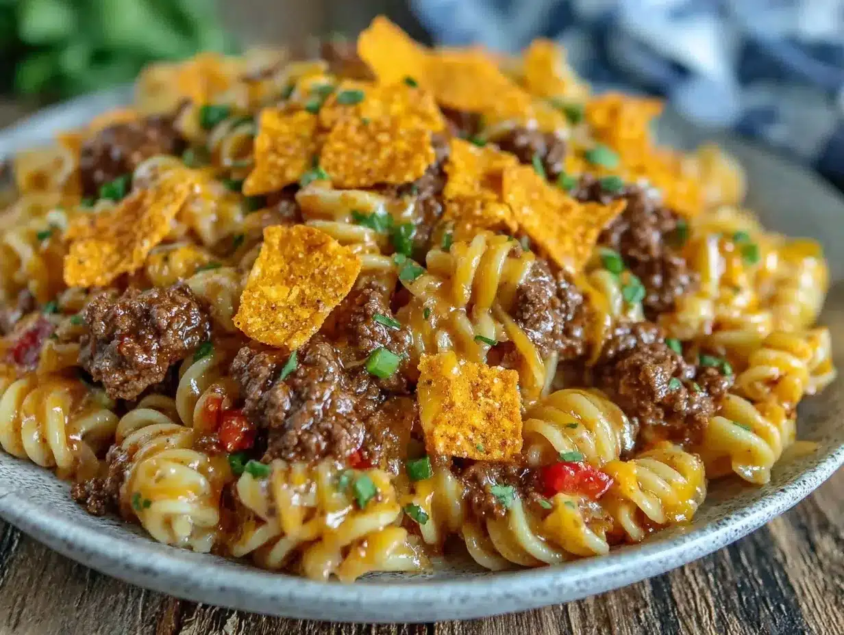 taco pasta salad preparation steps
