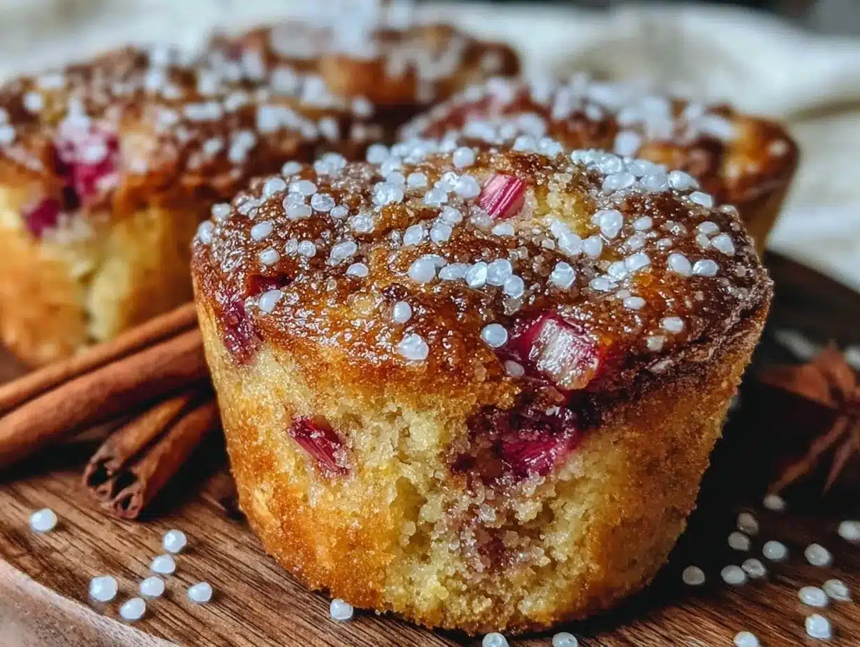 tender rhubarb muffins preparation steps