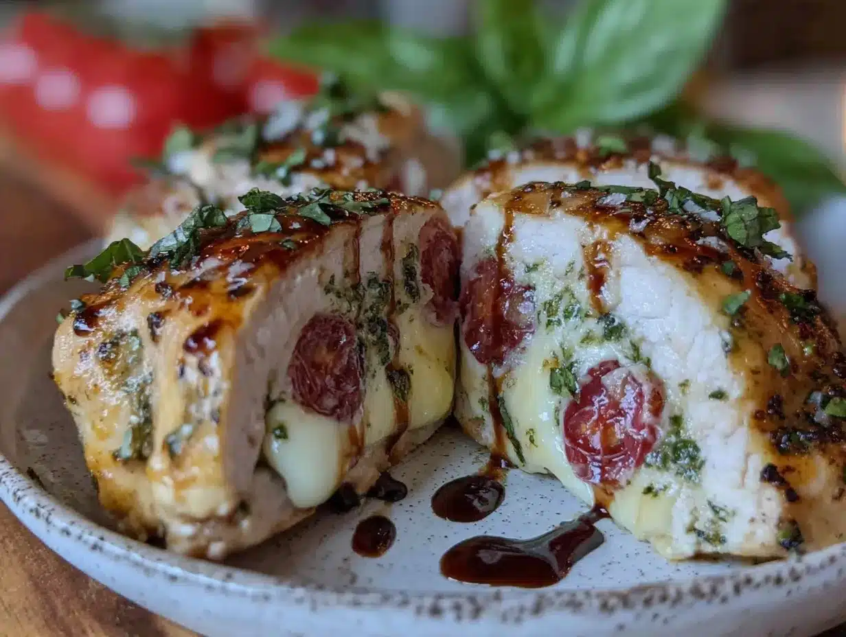 Caprese Stuffed Chicken Breast preparation steps