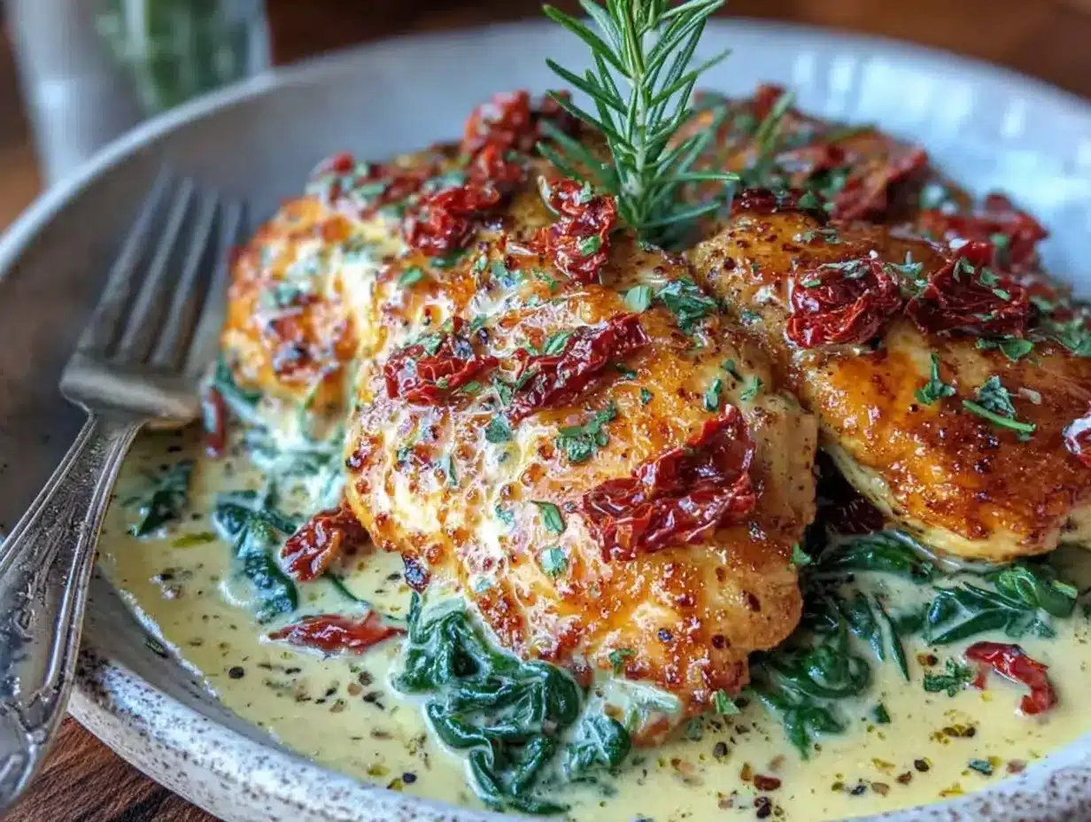 creamy tuscan chicken preparation steps