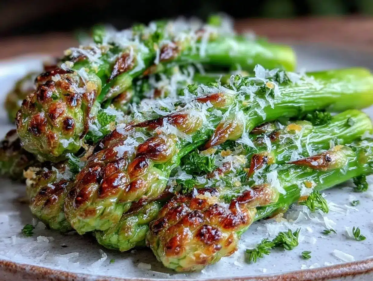 crispy roasted garlic scapes preparation steps
