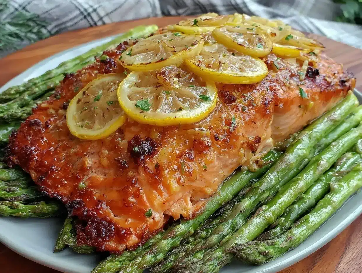 easy crispy baked lemon garlic salmon preparation steps