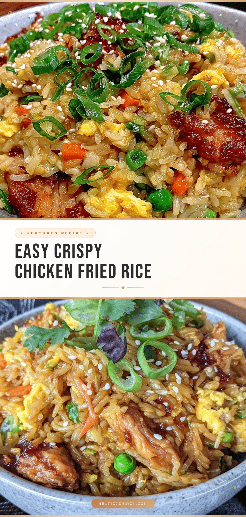 easy crispy chicken fried rice recipe