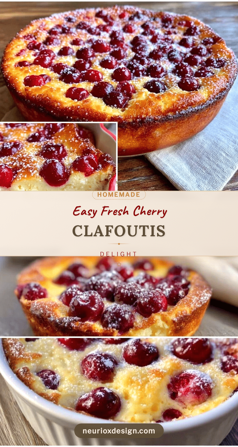 easy fresh cherry clafoutis recipe
