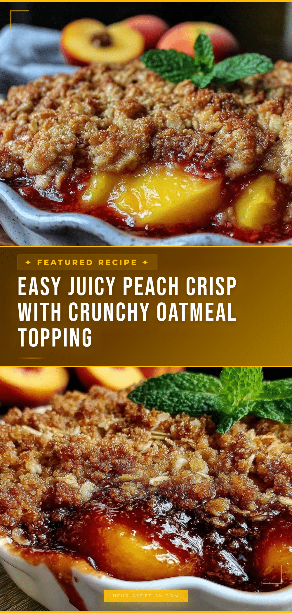 easy juicy peach crisp recipe