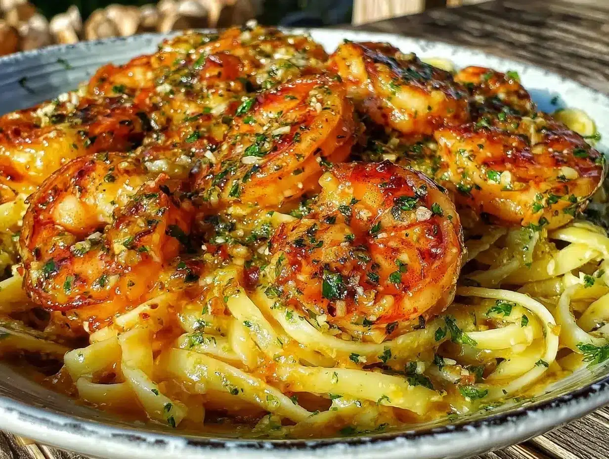 easy shrimp scampi with linguine preparation steps