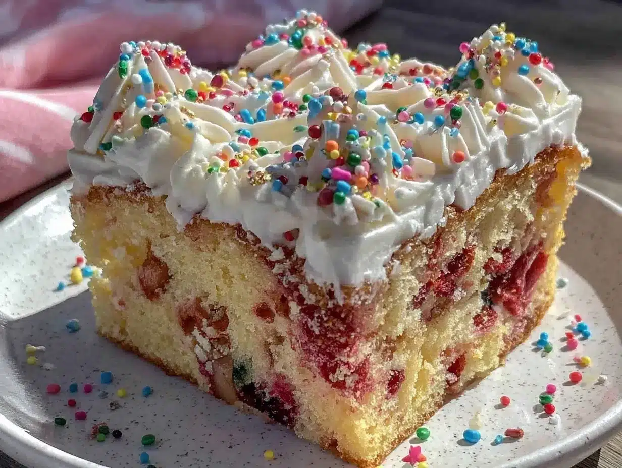 firework explosion poke cake preparation steps