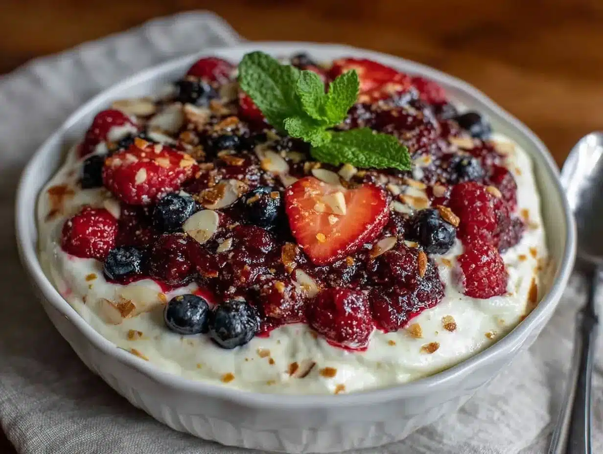 Fresh Greek Yogurt Protein Bowl preparation steps