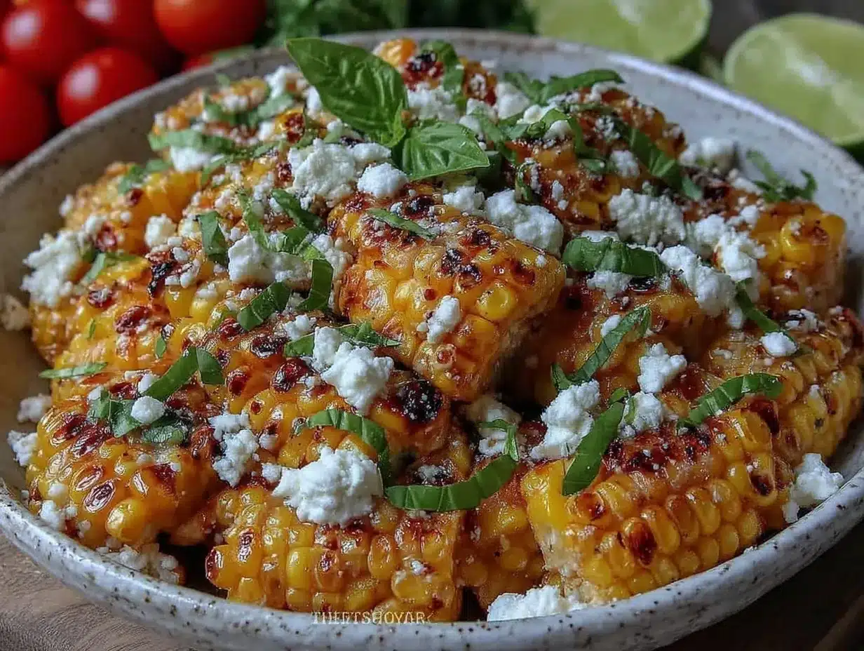 fresh grilled corn salad preparation steps