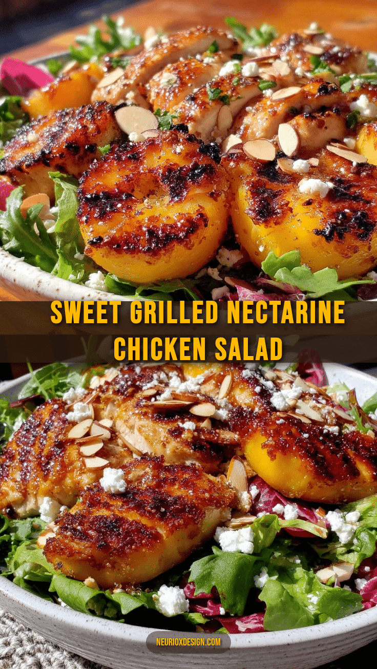 fresh grilled nectarine and chicken salad recipe