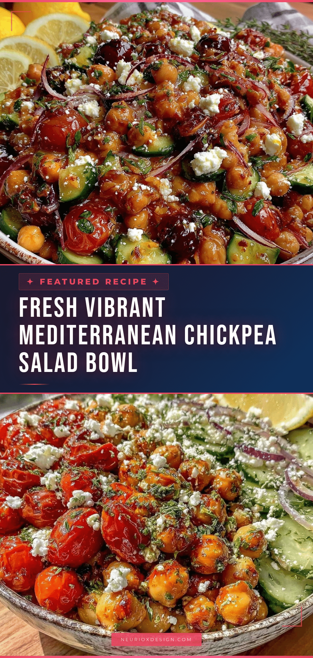 Fresh Mediterranean Chickpea Salad Bowl recipe