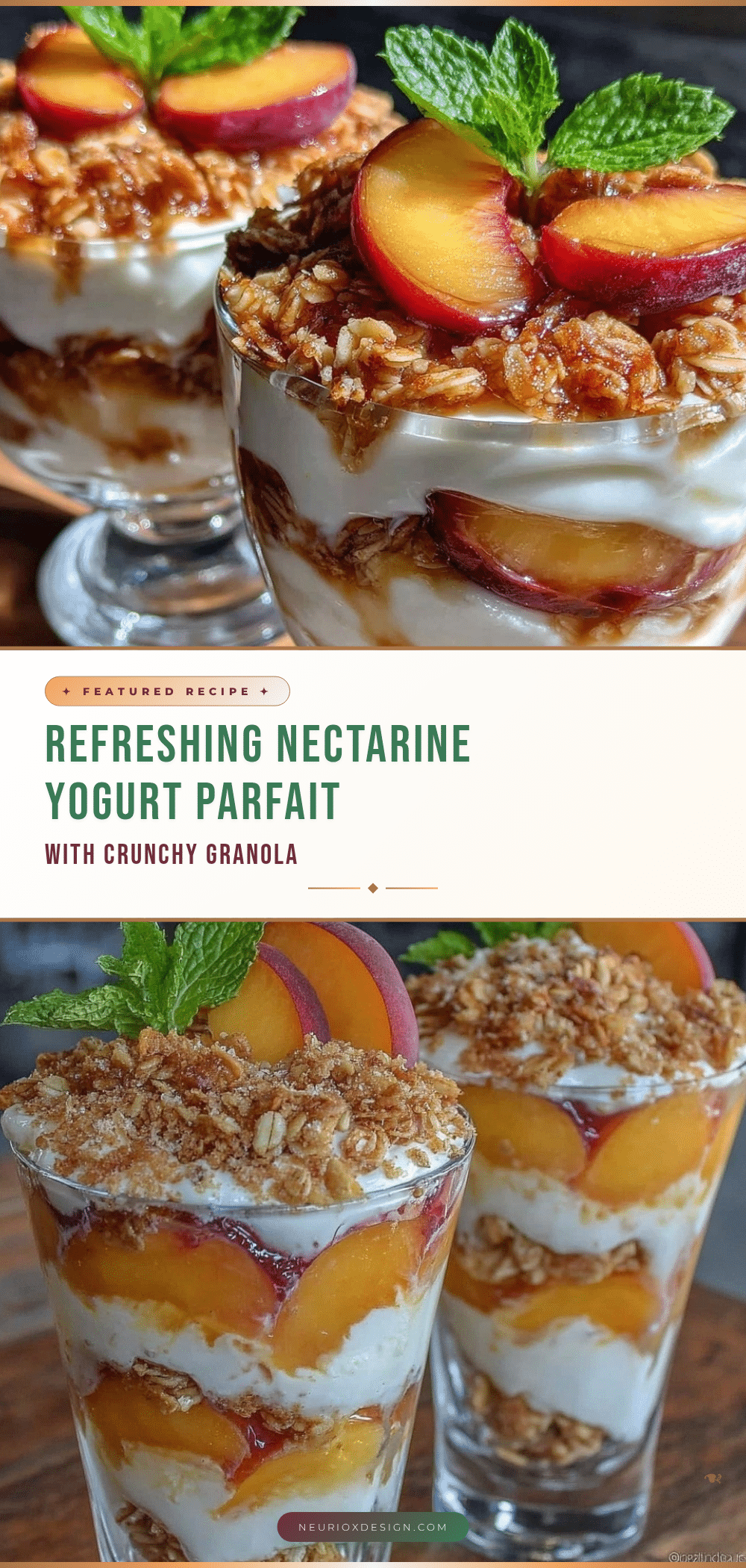 fresh nectarine yogurt parfait recipe
