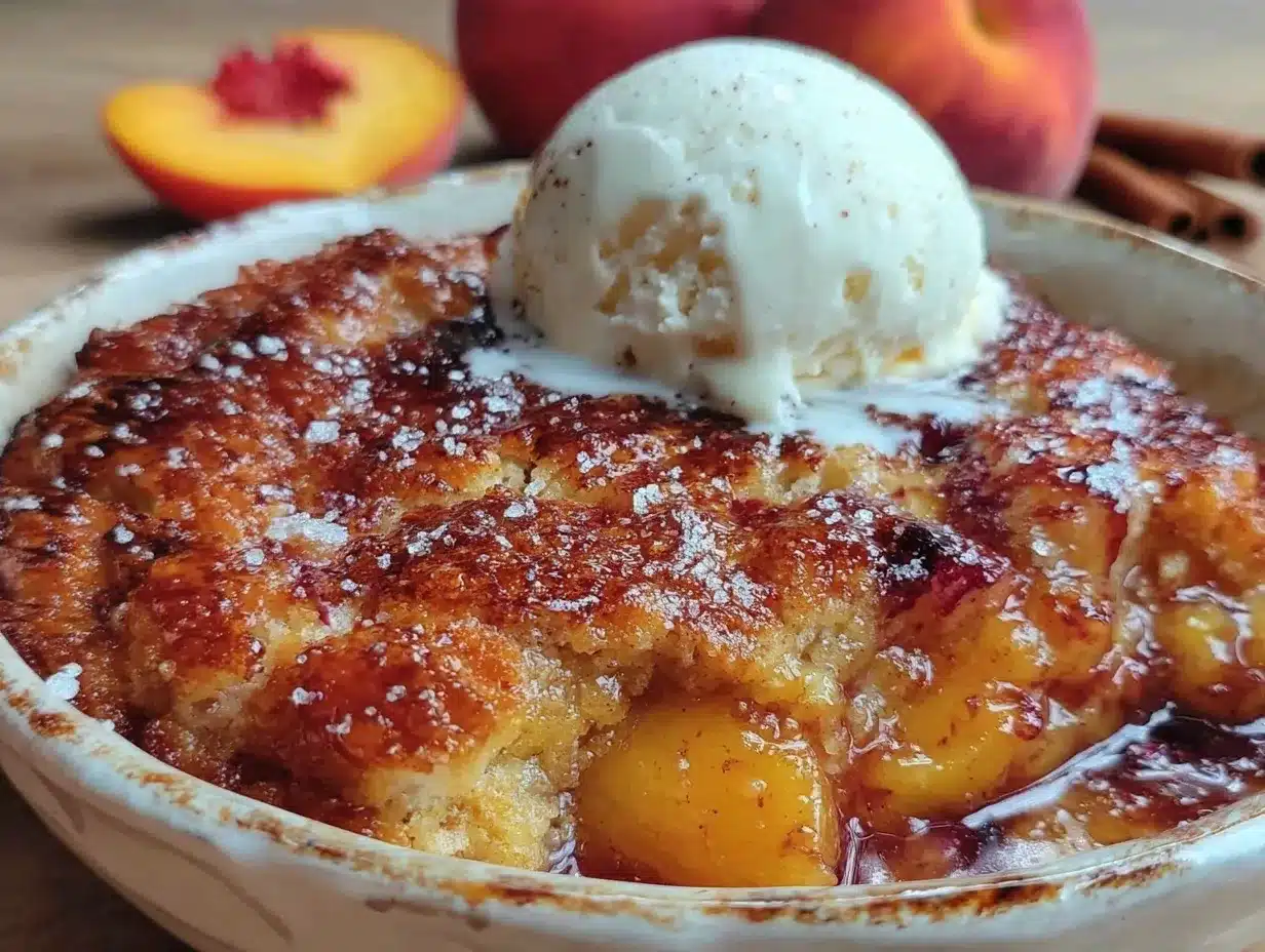 fresh peach cobbler recipe preparation steps