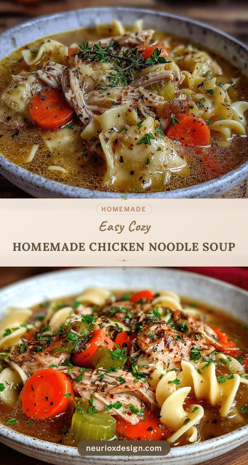 homemade chicken noodle soup recipe