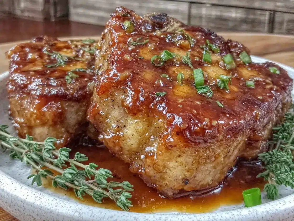 honey garlic glazed pork chops preparation steps