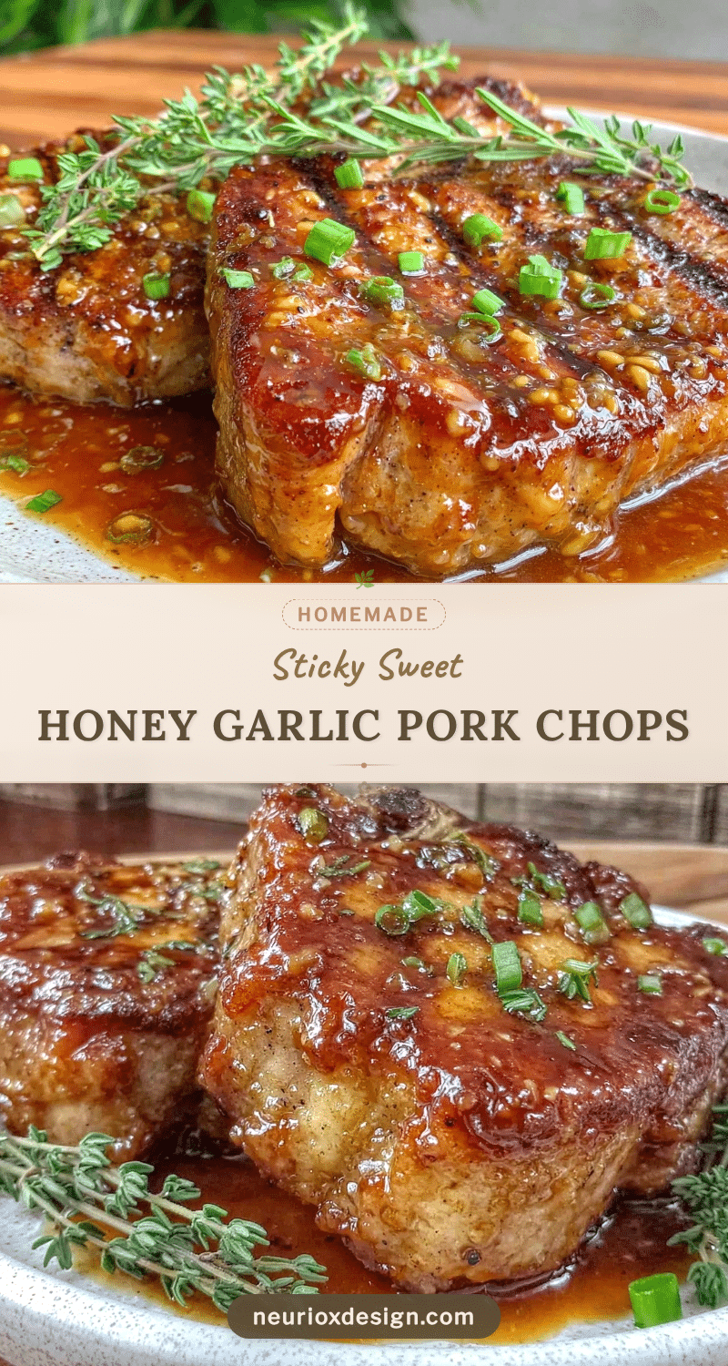 honey garlic glazed pork chops recipe