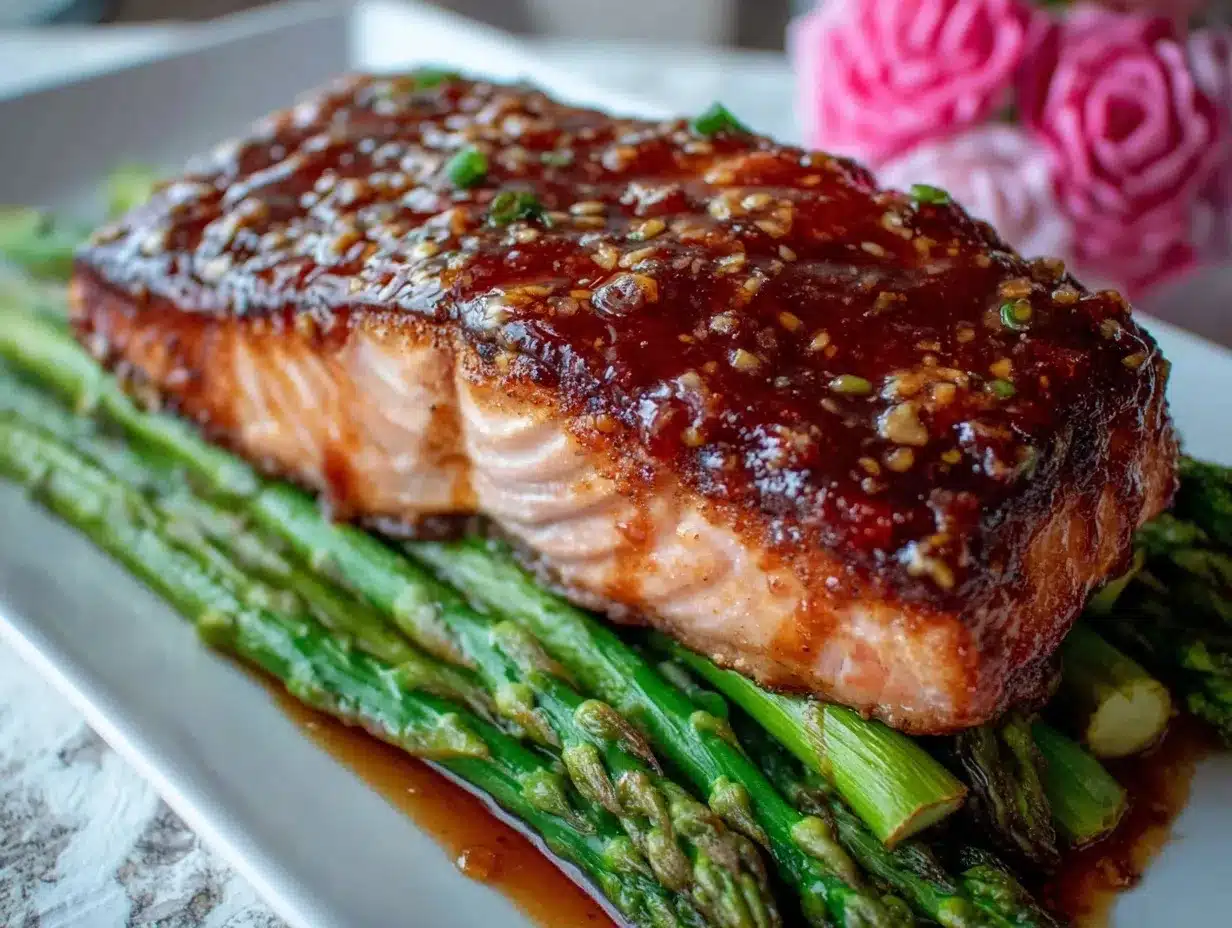 honey whiskey glazed salmon preparation steps