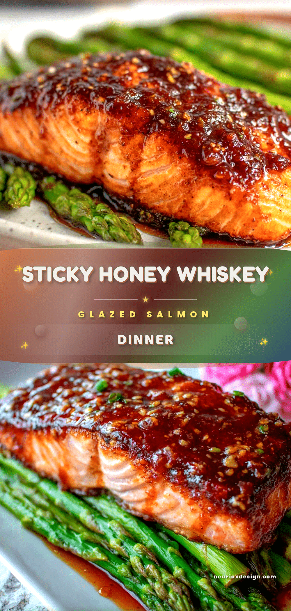honey whiskey glazed salmon recipe